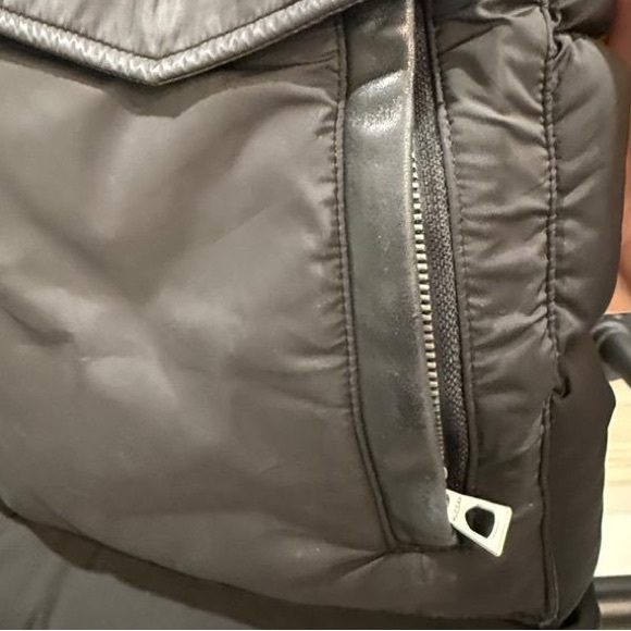 MEN'S RUDSAK CALCOT BLACK DOWN FILLED WINTER LEATHER SLEEVES - Picture 9 of 13